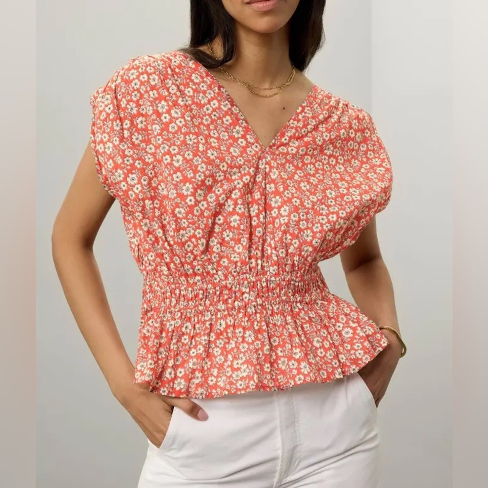 Joe’s Jeans Smocked Peplum Top